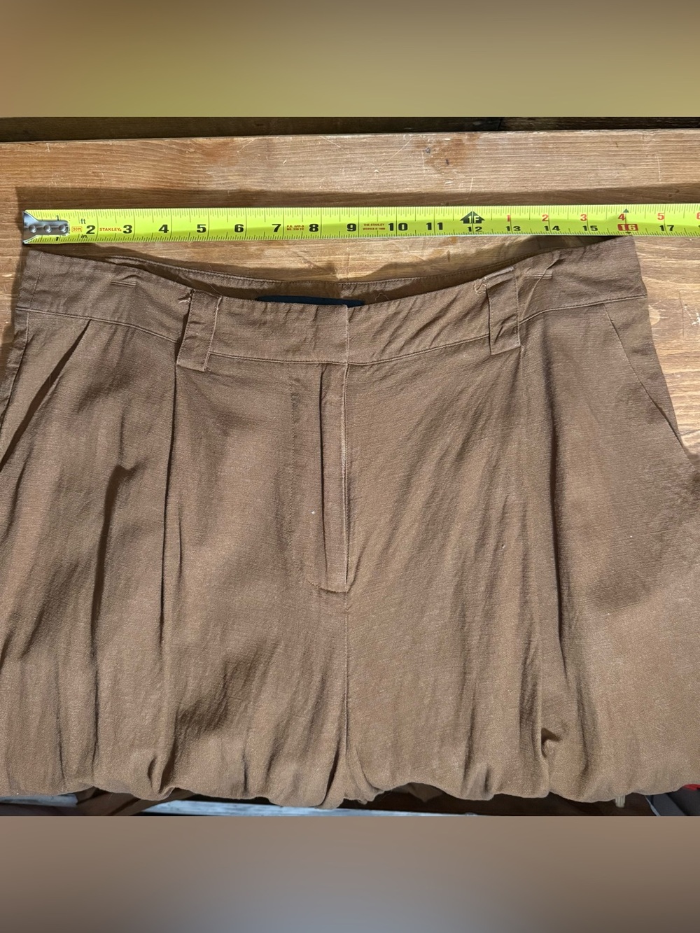 Lioness Women's La Quinta Pant, Cognac, Brown, Large, Linen Blend - Picture 6 of 9
